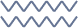 Blue zigzag pattern on rectangle